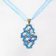 Symphony - Marissa Rhombus S-Blue Organza - 2